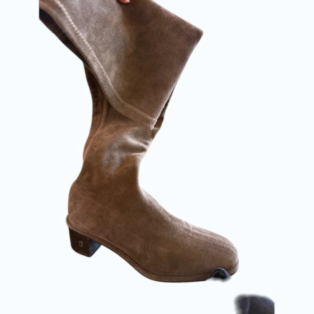 Dear Frances Stretch Suede‎ OTK Boot Brown EU 36 | Italian Made | Vero Cuoio